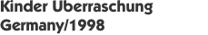 Kinder &Uuml;berraschung Germany/1998 
