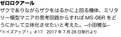 ゼロロクアール ザクでありながらザクをはるかに上回る機体、ミリタリー模型マニアの思考回路からすればMS‐06Rをどうにかして立